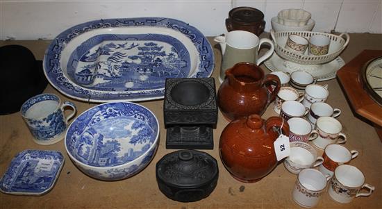Collection of assorted 19th century ceramics